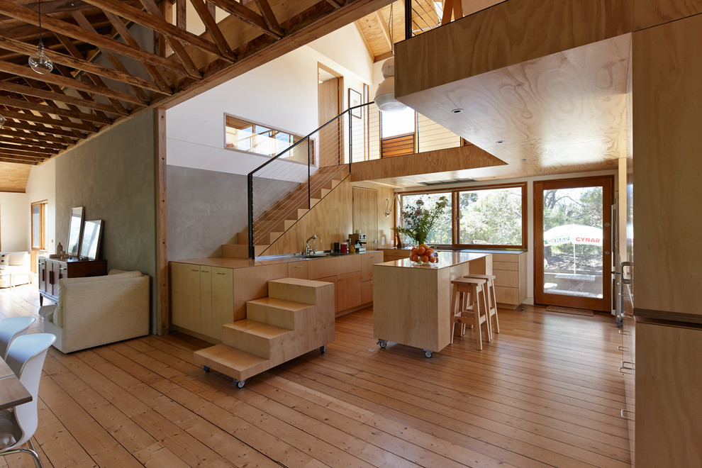 Brooklyn Kitchen Classes Kitchen Farmhouse with Changeable Contemporary Countertop Exposed