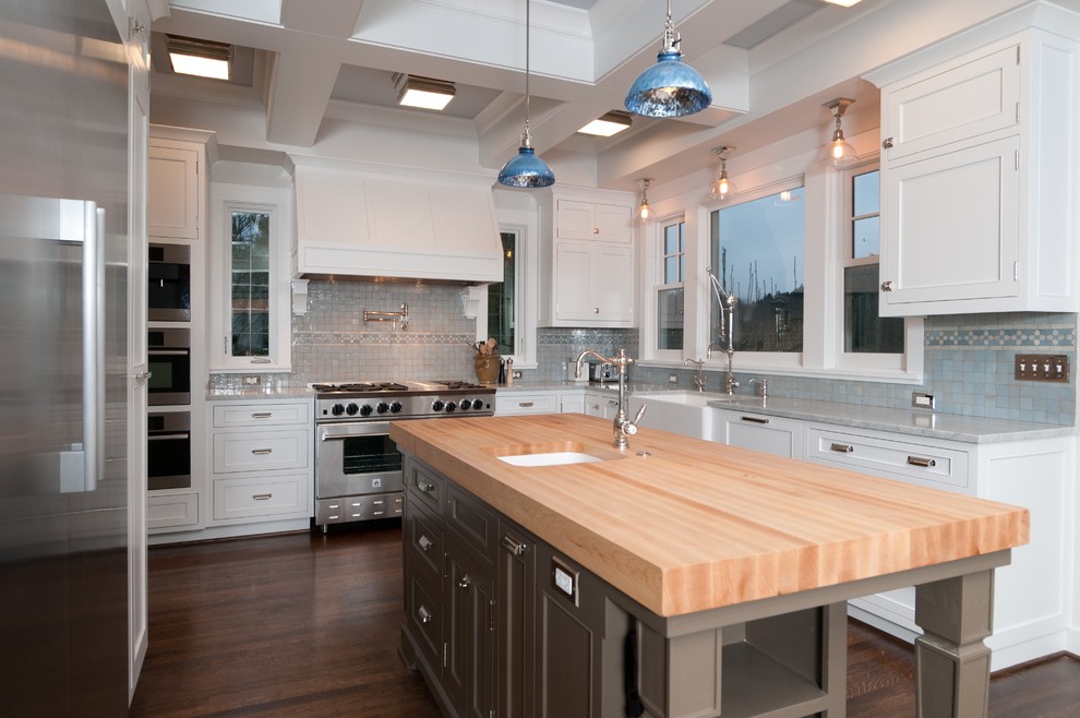 Clogged Kitchen Sink Kitchen Traditional with Butcher Block Butcher Block