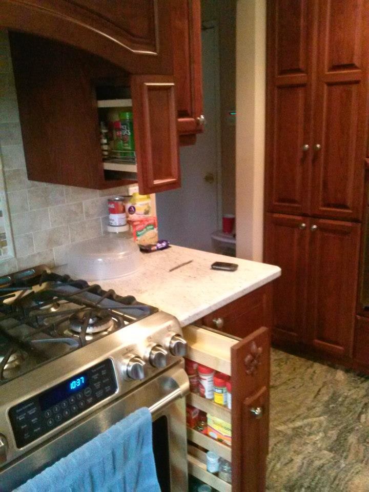 Cornerstone Kitchens Kitchen Traditional with Pull Out Spice Rack