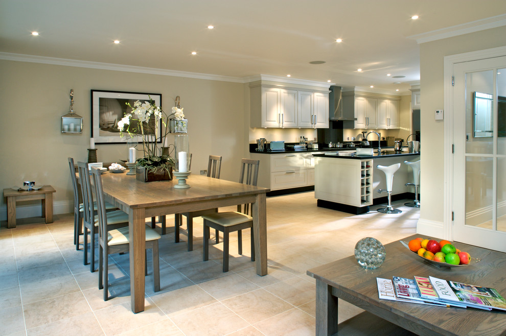 Cream Colored Kitchen Cabinets Dining Room Traditional with Centrepiece Cream Colored Kitchen