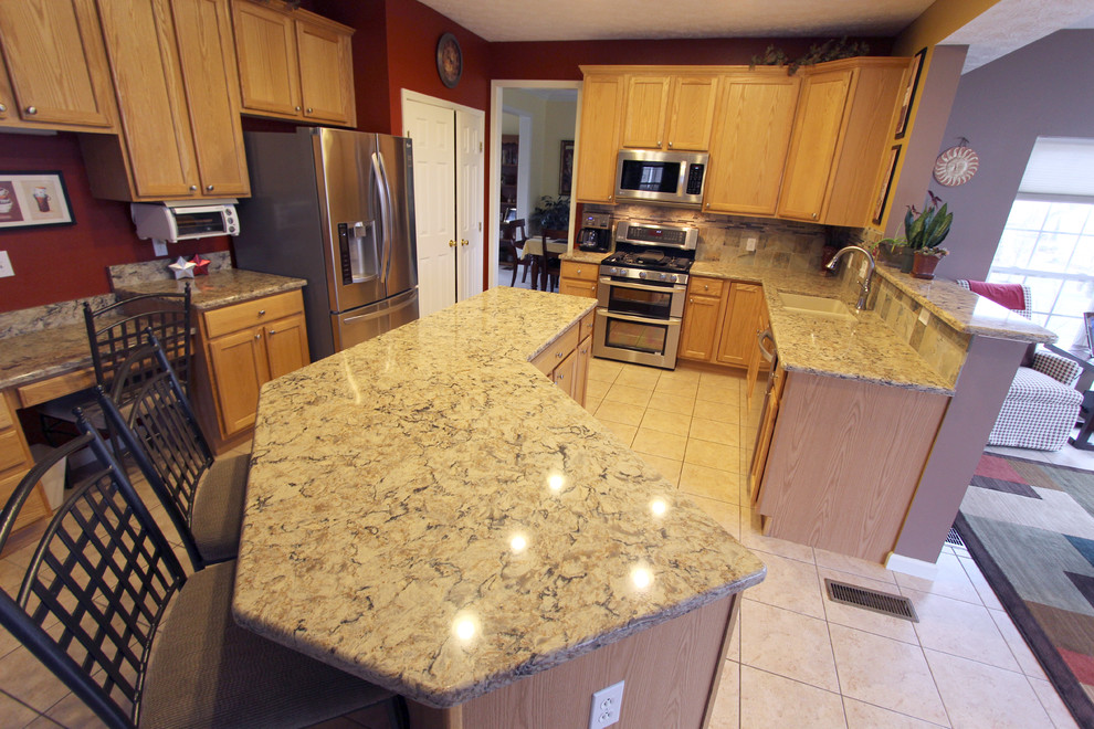Delta Faucets Kitchen Kitchen Traditional with Aspen Blend Blanco Sink1