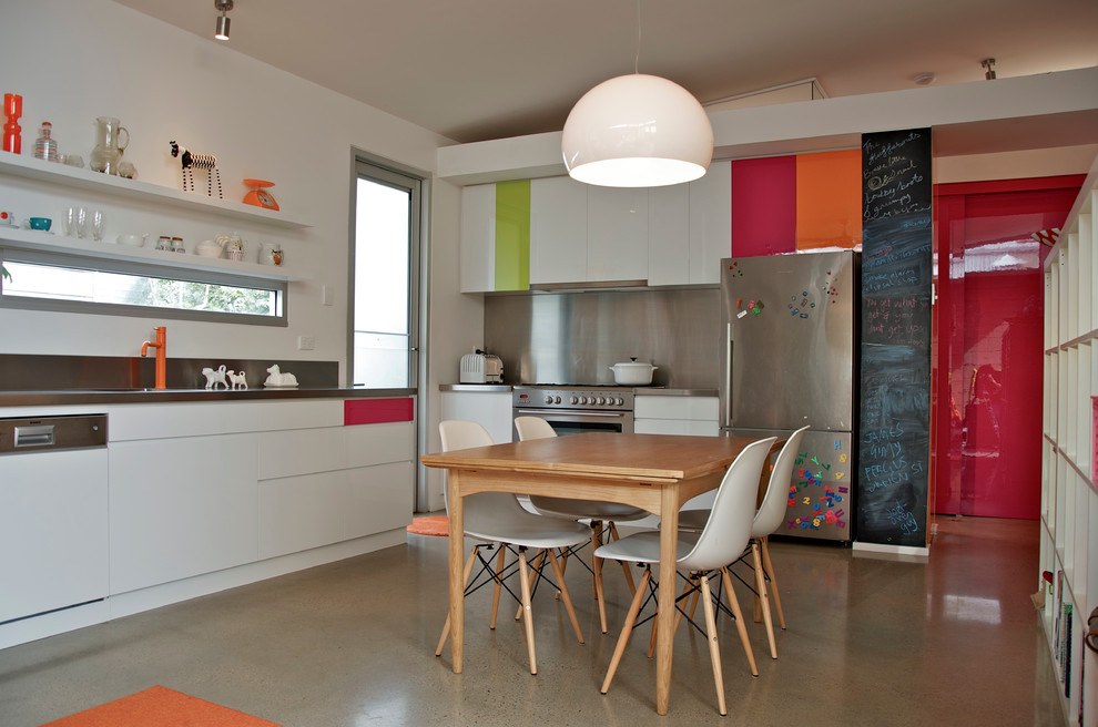 Discount Kitchen Countertops Kitchen Eclectic with Chalkboard Wall Colorful Kitchen