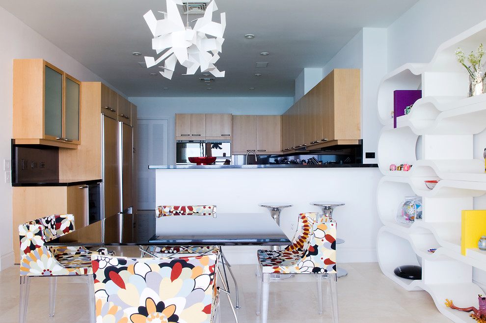 Downtown Kitchen Tucson Kitchen Contemporary with Aventura Bar Barstools Bookcase