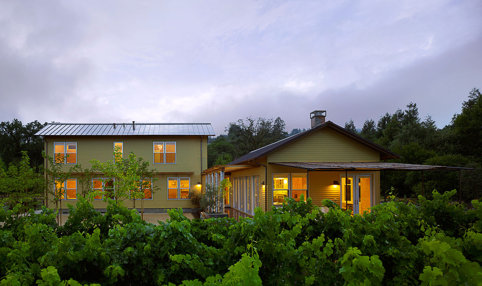 Dry Creek Kitchen Healdsburg Ca Exterior Farmhouse with Awning Courtyard Covered Patio