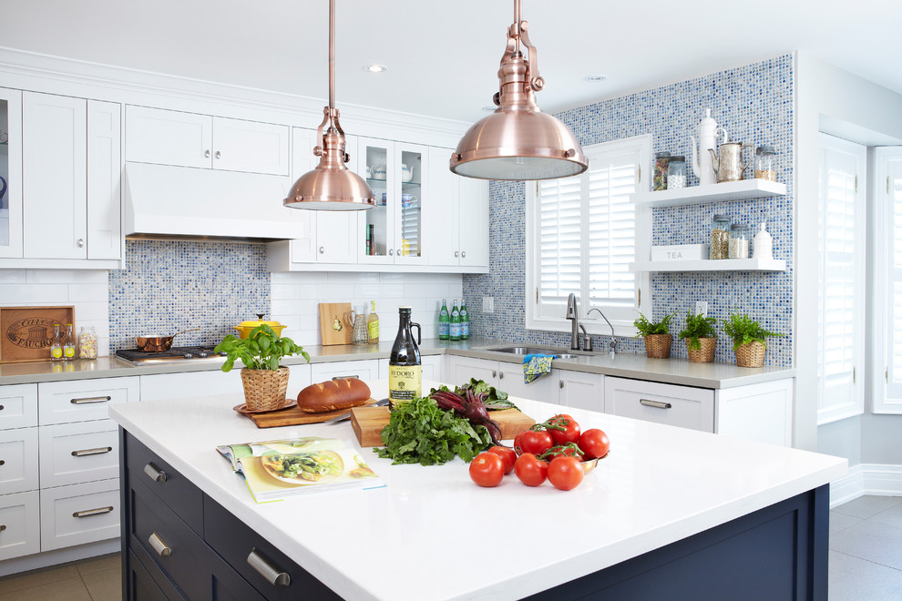 Get Rid of Ants in Kitchen Kitchen Contemporary with Bin Pulls Blue Tile