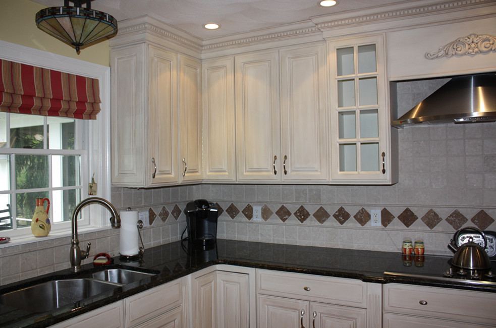 Glazed Kitchen Cabinets Kitchen Traditional with Antiqued Glazed Kitchen Cabinets