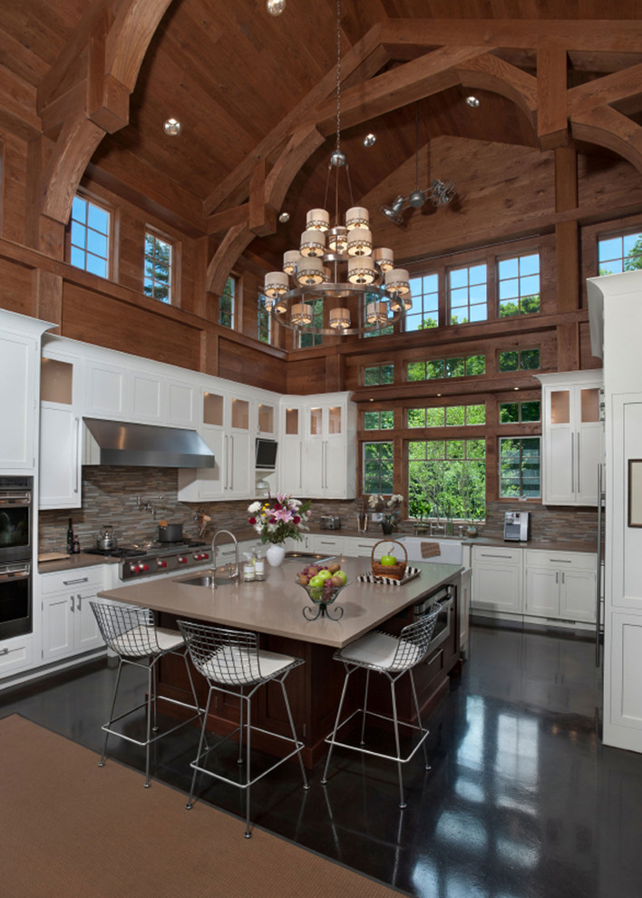 Glazing Kitchen Cabinets Kitchen Rustic with Large Chandelier Stonegate Chandelier
