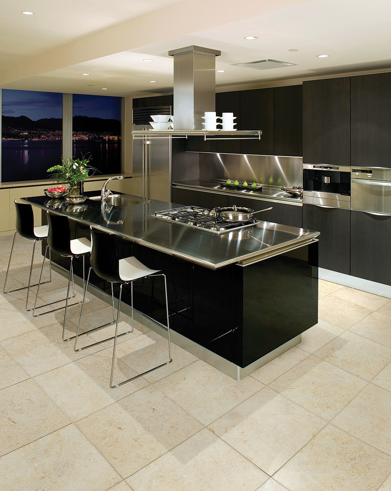 Hampton Bay Kitchen Cabinets Kitchen with Black and White Barstools