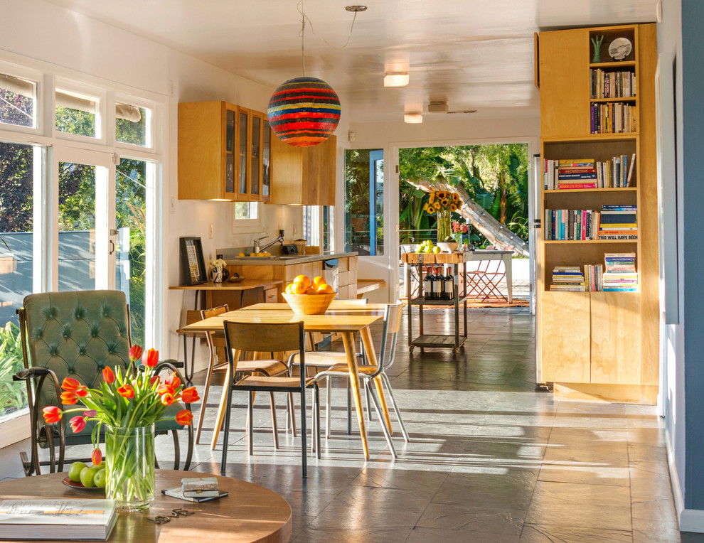 Hansgrohe Kitchen Faucet Kitchen Midcentury with Built in Bookshelves Built In