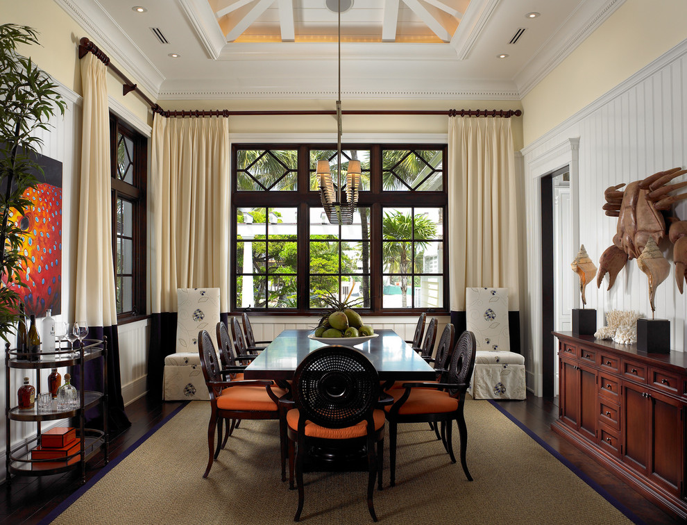 Hgtv Kitchen Crashers Dining Room Eclectic with Beadboard Ceiling Beadboard Walls