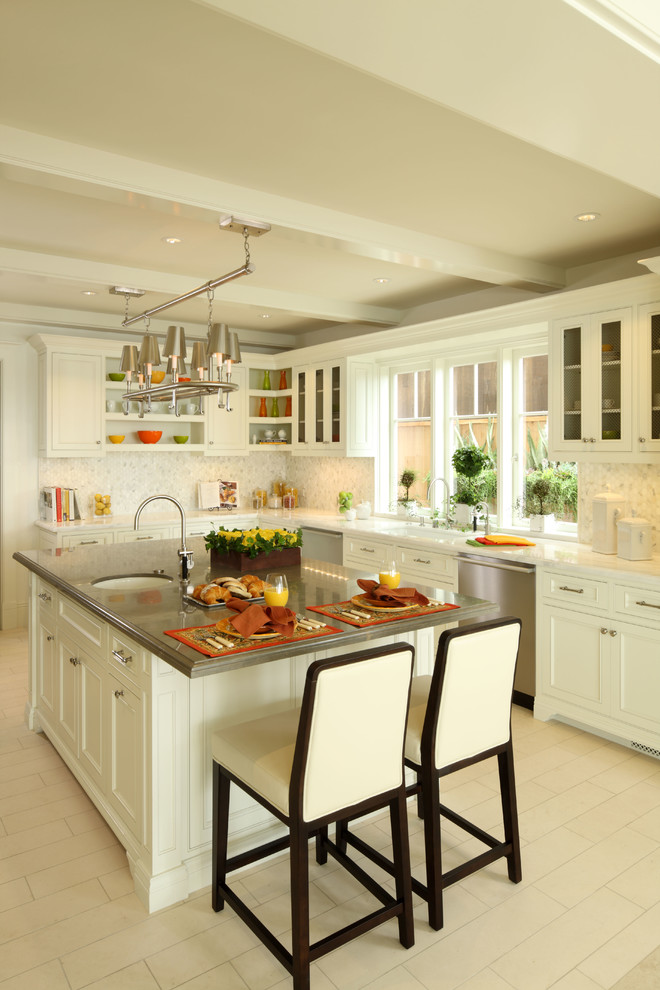 How to Replace a Kitchen Faucet Kitchen Traditional with Beach Cabinet Island Kitchen