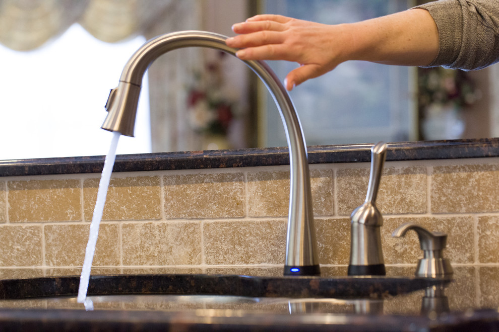 How to Replace a Kitchen Faucet Kitchen Traditional with Granite Hitch Hottand Bar