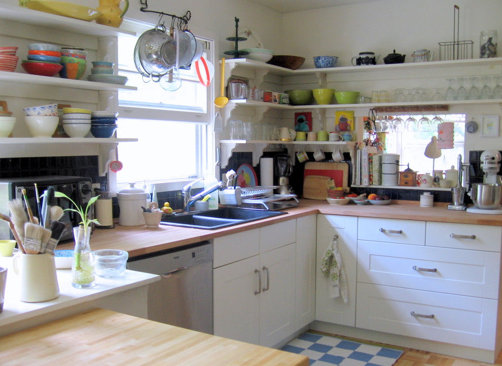 Ikea Kitchen Cabinet Reviews Kitchen Eclectic with Butcher Block Countertops French