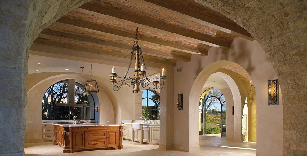 Ina Garten Kitchen Kitchen Mediterranean with Arched Steel Windows Open