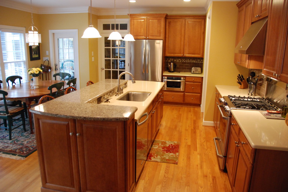 Inexpensive Kitchen Remodel Kitchen Traditional with Built in Microwave Gas