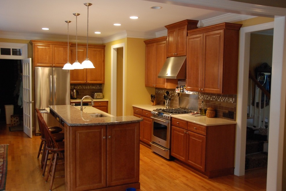 Inexpensive Kitchen Remodel Kitchen Traditional with Built in Microwave Gas1