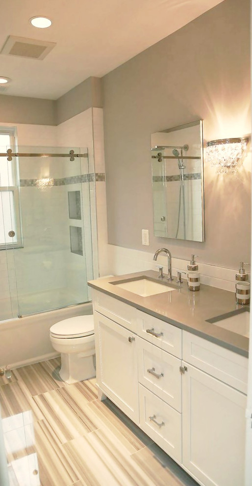 Jct Kitchen Spaces with Accent Tile Crystal Sconce