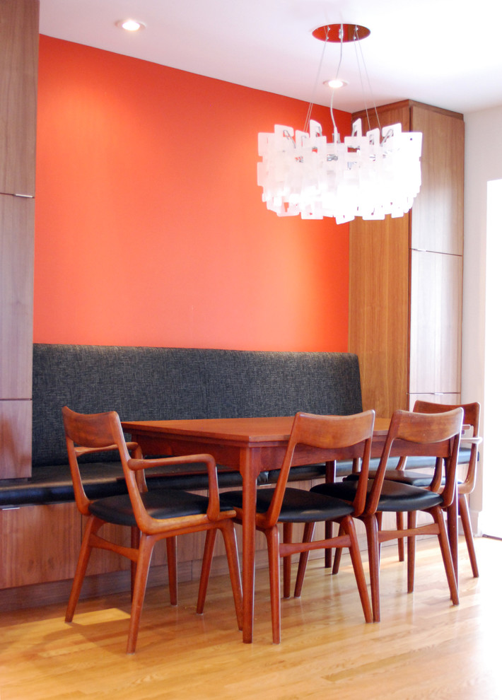 Kenwood Kitchens Kitchen Contemporary with Accent Wall Banquette Breakfast