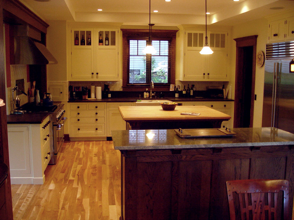 Kenwood Kitchens Kitchen Traditional with Addition Buffet Butcher Block