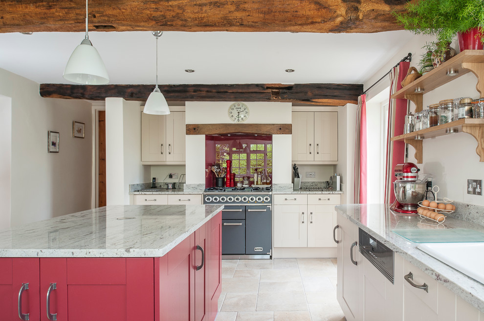 Kitchen Aid Artisan Mixer Kitchen Farmhouse with Beige Kitchen Cabinets Bespoke
