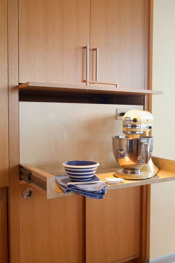 Kitchen Aid Pasta Maker Kitchen Midcentury with Accessible Appliance Garage Baking