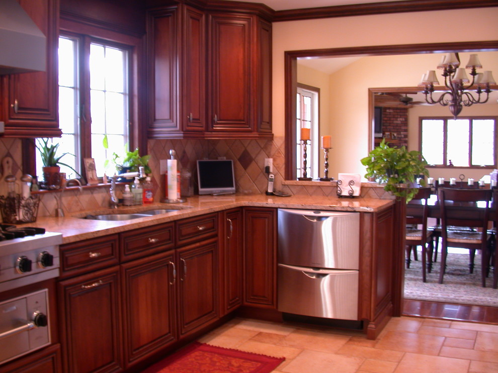 Kitchen Cabinet Crown Molding Spaces with Cherry Cabinets Cherry Kitchen