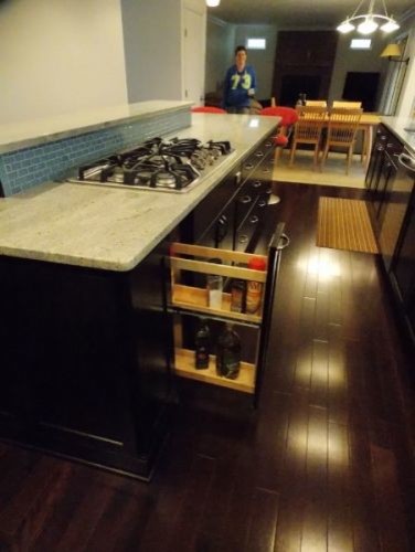 Kitchen Cabinet Resurfacing Kitchen with Flower Arrangement Granite Countertops3