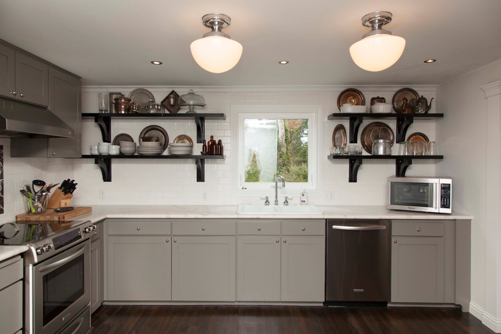 Kitchen Cabinets Refacing Kitchen Eclectic with Categorykitchenstyleeclecticlocationportland 