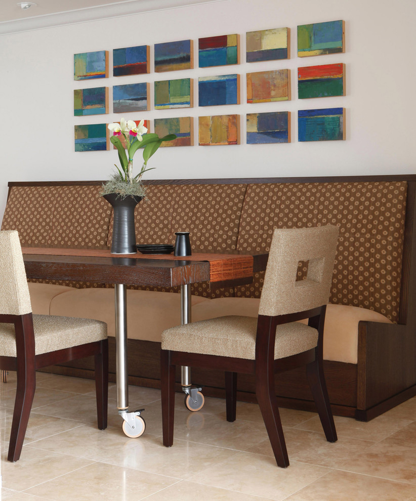 Kitchen Chairs with Casters Dining Room Contemporary with Abstract Art Art Arrangement