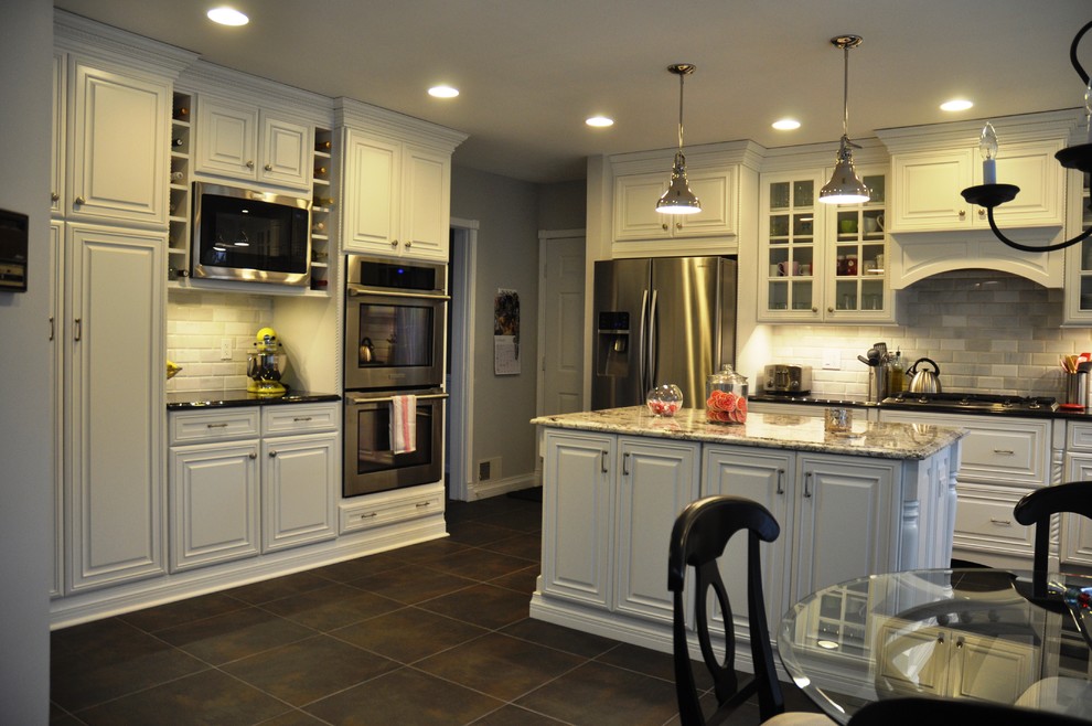 Kitchen Curtains Valances Kitchen Traditional with Brick Backsplash Built in Microwave