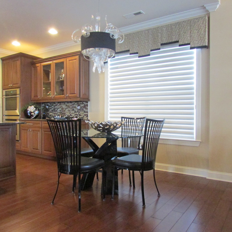 Kitchen Dinette Sets Kitchen Contemporary with Contempoary Chandelier Custom Cornice