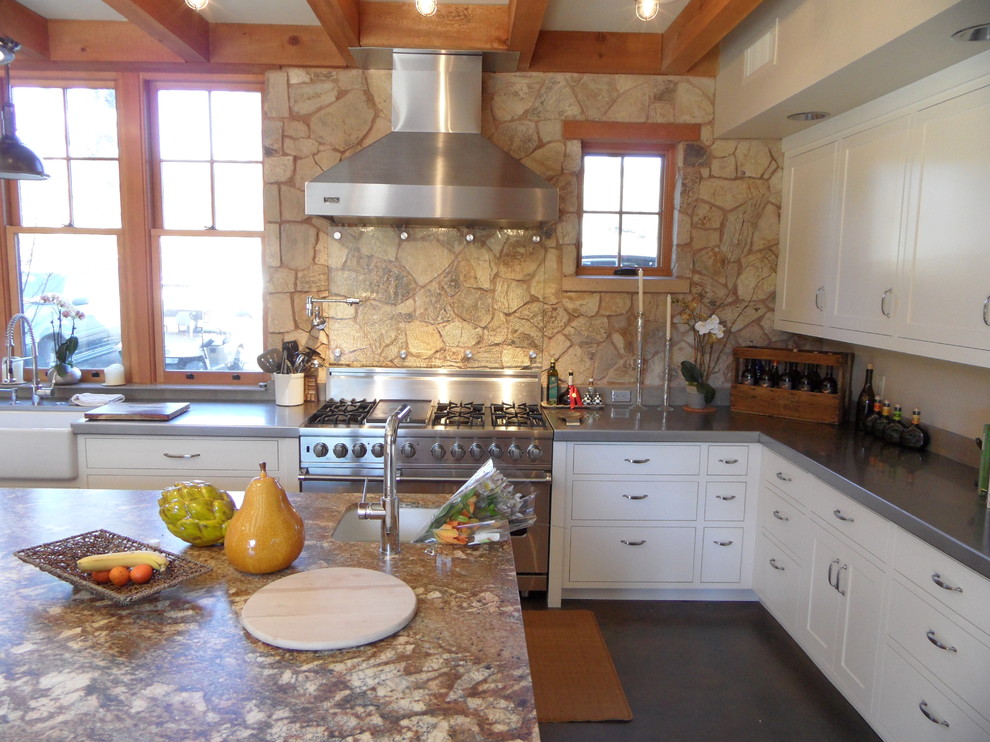 Kitchen Door Napa Ca Kitchen Contemporary with Concrete Floors Flush Inset1