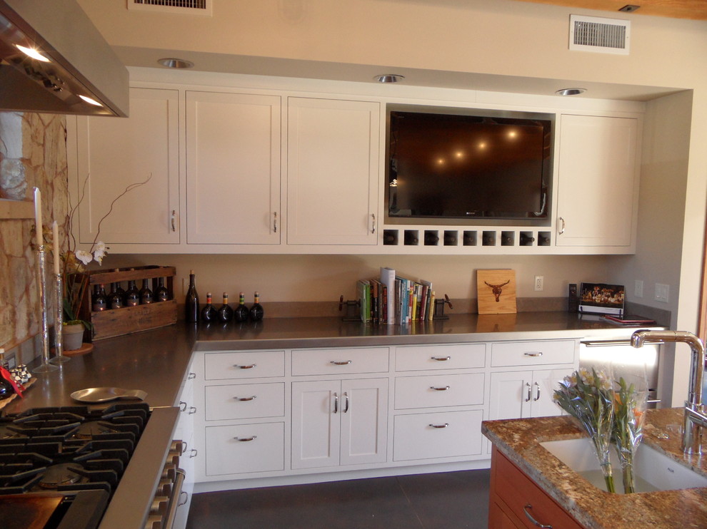 Kitchen Door Napa Ca Kitchen Contemporary with Concrete Floors Flush Inset2