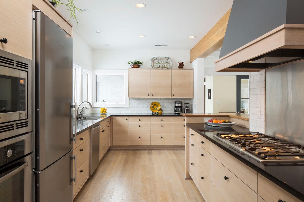 Kitchen Layout Planner Kitchen Contemporary with Black Countertop Black Range