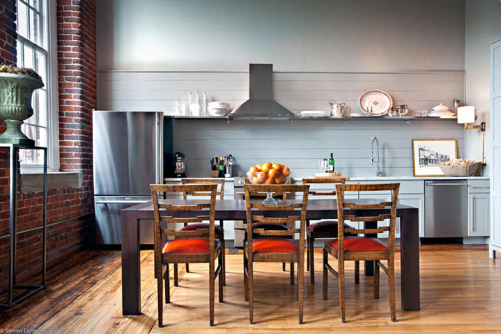 Kitchen Layout Planner Kitchen Contemporary with Blue Kitchen Brick Wall