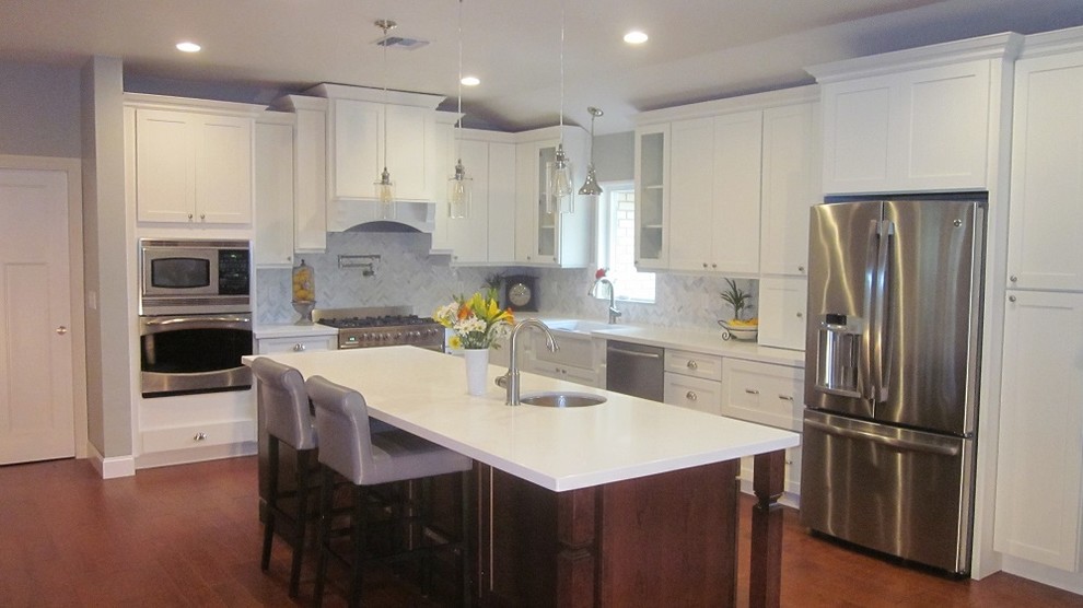Kitchen Makeover Contest Kitchen Traditional with Arched Valance Award Winning