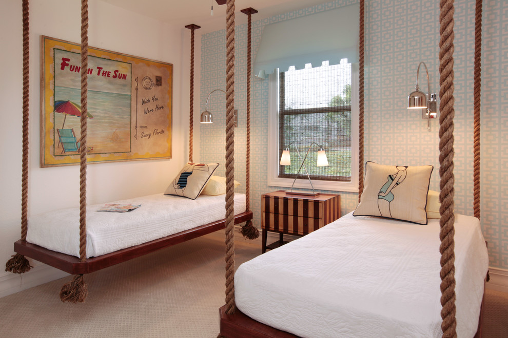 Kitchen Mandolin Bedroom Beach with Awning Hanging Beds Night