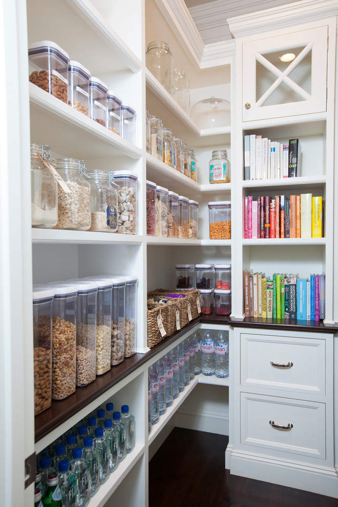 Kitchen Pantry Organizers Kitchen Traditional with Bulk Storage Color Coordinated