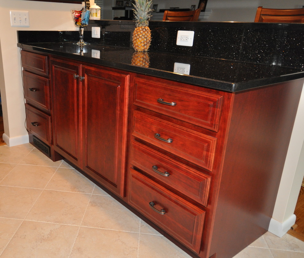 Kitchen Solvers Kitchen Modern with Backsplash Ceramic Tile Flooring