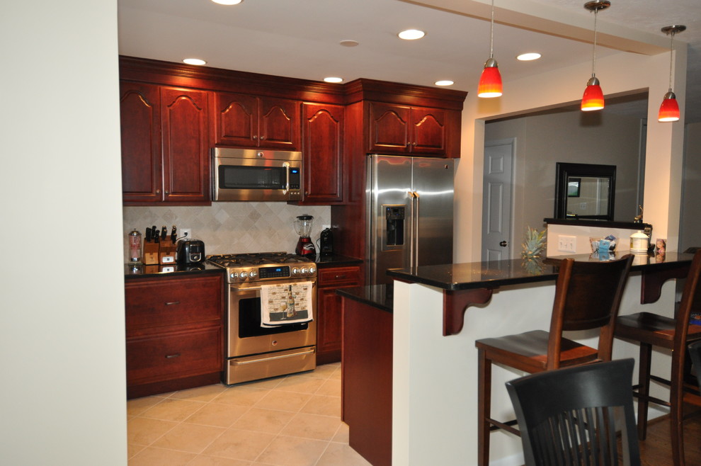 Kitchen Solvers Kitchen Modern with Backsplash Ceramic Tile Flooring1