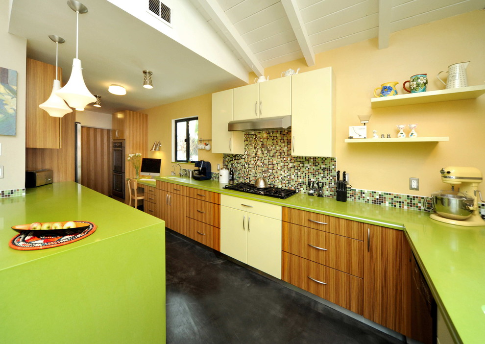 Kitchen Space Savers Kitchen Contemporary with Apple Martini Caesarstone Ceiling