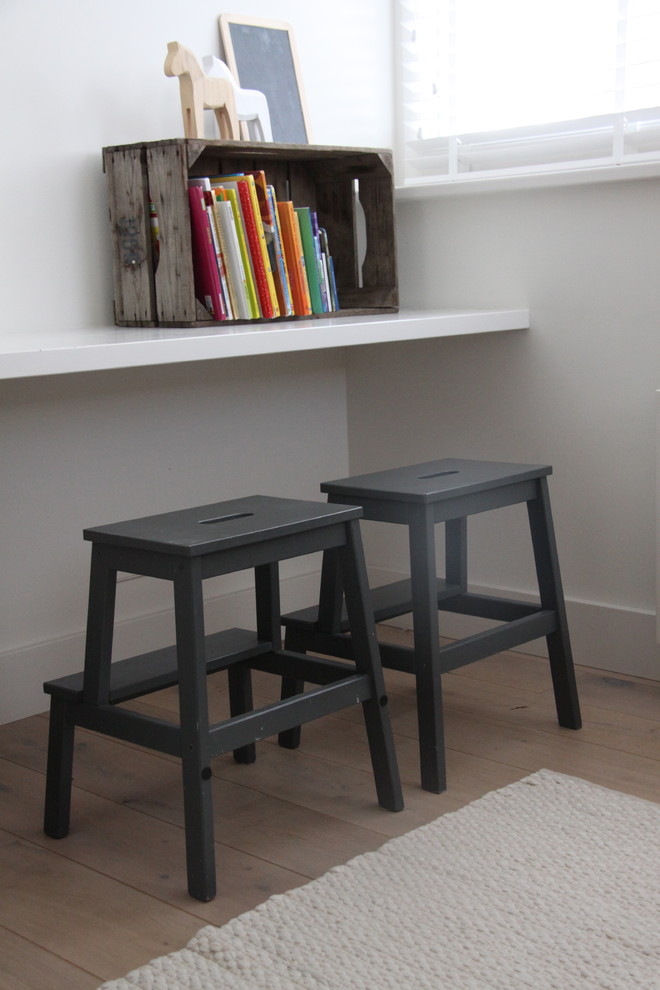 Kitchen Step Stool Kids Contemporary with Blinds Books Boys Room