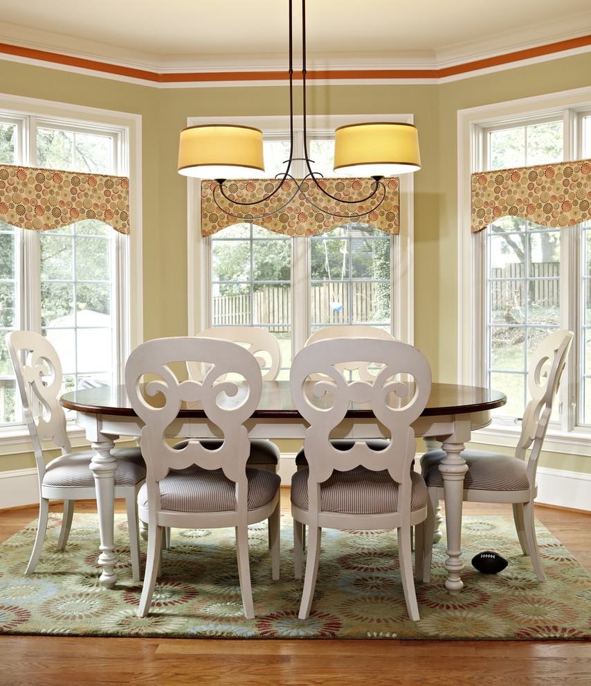 Kitchen Valance Dining Room Traditional with Area Rug Baseboards Chandelier