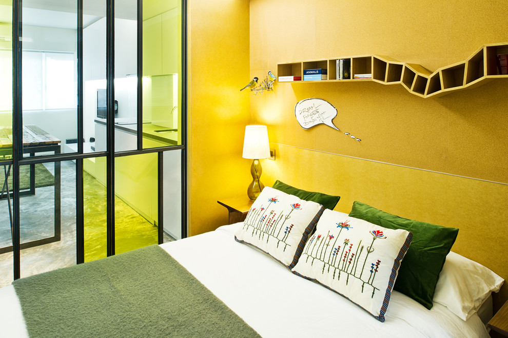 Kitchen Visualizer Bedroom Industrial with Bed Bedroom Colored Glass