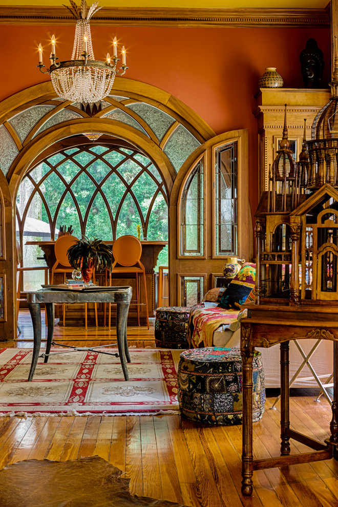 Kitchens of Distinction Family Room Victorian with Antique Furniture Arched Doorway