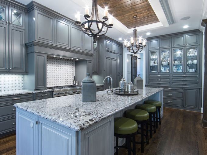 Kith Kitchens Kitchen Contemporary with Cabinets Contrasting Island Crown