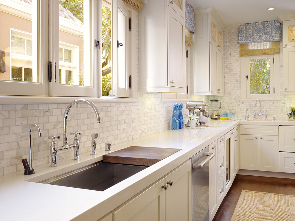 Kohler Kitchen Sink Kitchen Traditional with Beer Wine Fridges Bianco