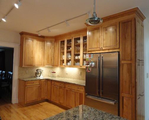 Kraftmaid Kitchen Cabinets Kitchen Traditional with Granite Counter Top Installation