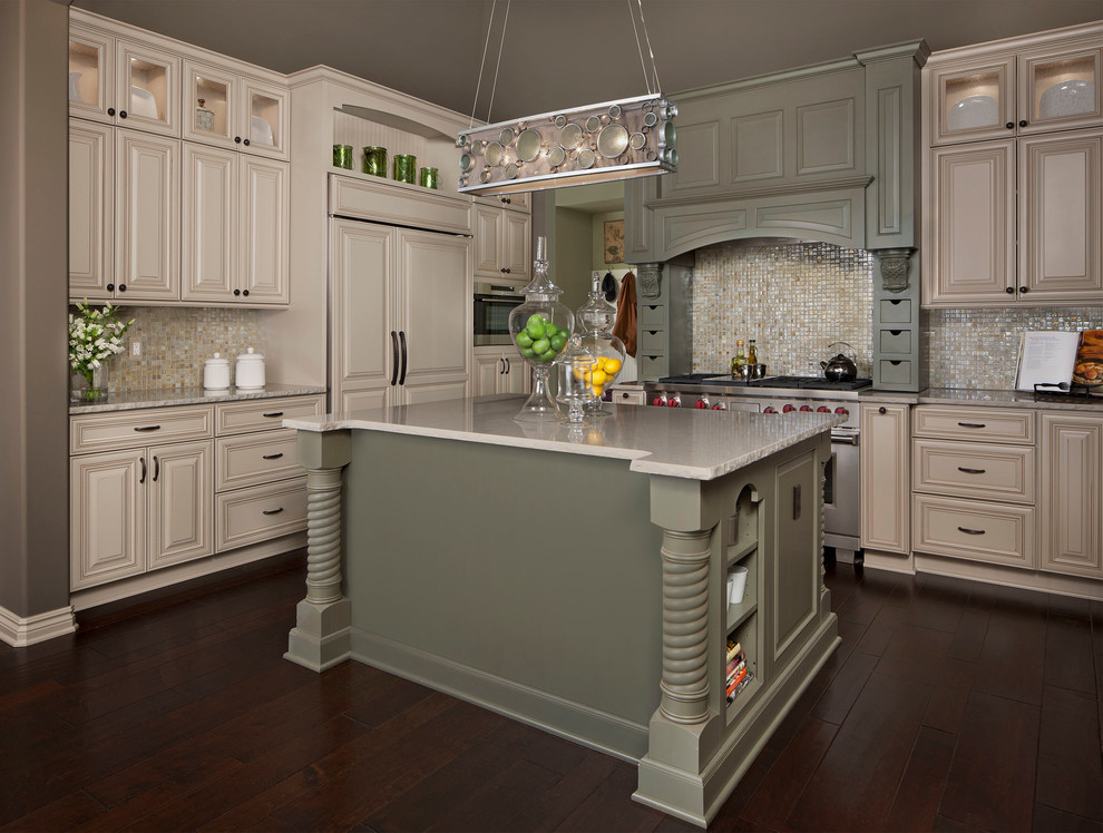 Ksi Kitchen and Bath Kitchen Traditional with Espresso Glaze Farmhouse Sink