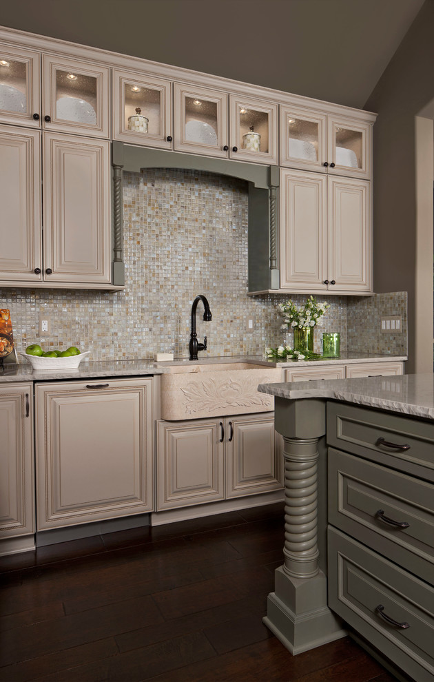 Ksi Kitchen and Bath Kitchen Traditional with Espresso Glaze Farmhouse Sink1